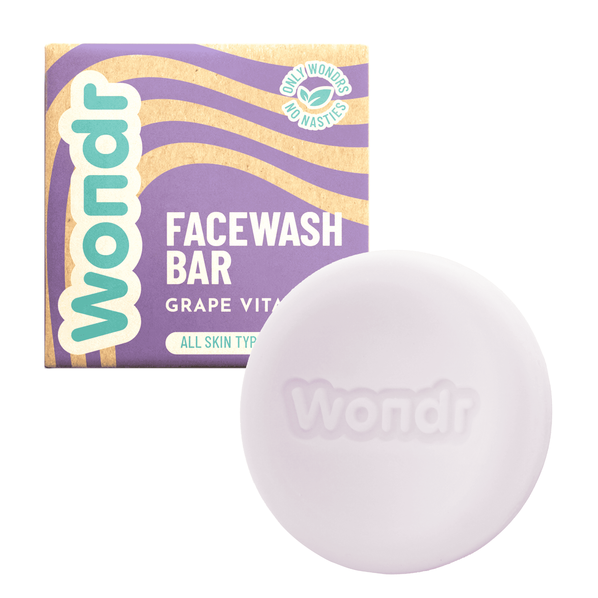 WONDR Facewash Bar Grape Vitality 82 g Optiphar